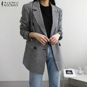 Blazer Long Chess - Sua Boutique