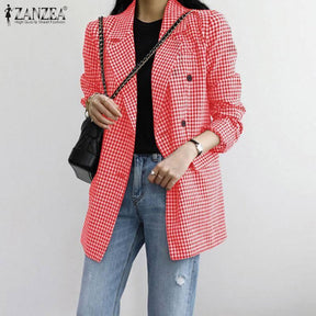 Blazer Long Chess - Sua Boutique