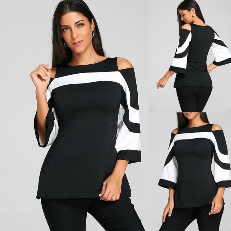 Blusa Black White - Sua Boutique