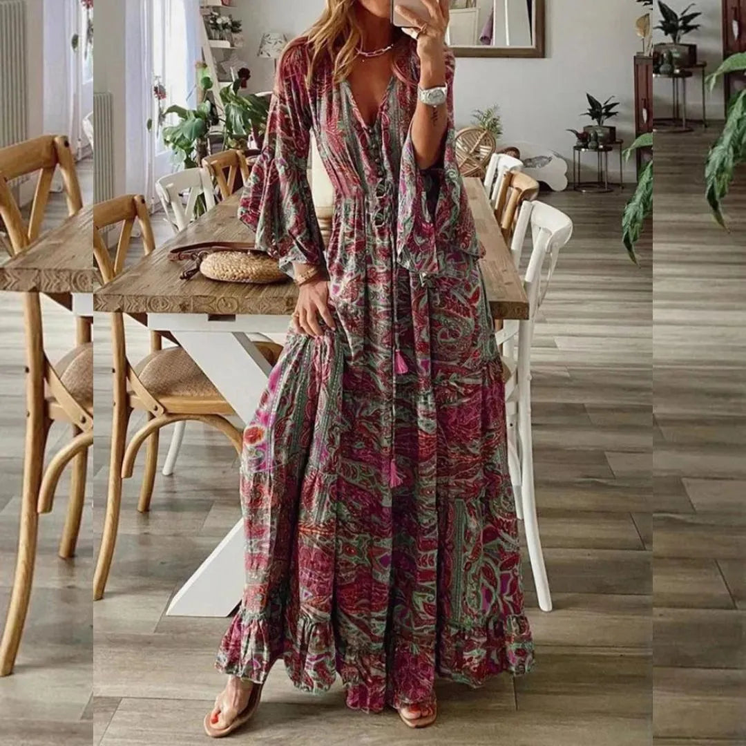 Vestido Longo Menandra você encontra na Sua Boutique por apenas  ! Com Frete Grátis para todo Brasil, podendo parcelar em até 10X Sem Juros! Alé,m disso ganhe 10% OFF no PIX! 