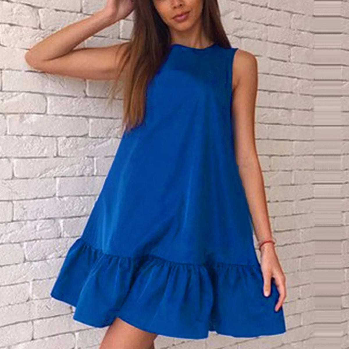 Vestido Trapézio Plissado