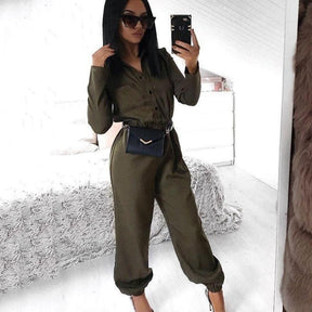 Macacão Feminino -Jumpsuits Militar você encontra na Sua Boutique por apenas  ! Com Frete Grátis para todo Brasil, podendo parcelar em até 10X Sem Juros! Alé,m disso ganhe 10% OFF no PIX! 