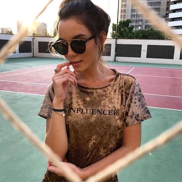 T-shirts Influencer você encontra na Sua Boutique por apenas  ! Com Frete Grátis para todo Brasil, podendo parcelar em até 10X Sem Juros! Alé,m disso ganhe 10% OFF no PIX! 