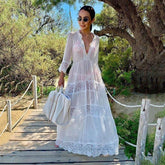 Vestido Beach White você encontra na Sua Boutique por apenas  ! Com Frete Grátis para todo Brasil, podendo parcelar em até 10X Sem Juros! Alé,m disso ganhe 10% OFF no PIX! 