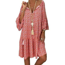 Vestido Boho Estampado - Sua Boutique Shop