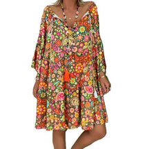 Vestido Boho Estampado - Sua Boutique Shop