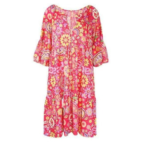 Vestido Boho Estampado você encontra na Sua Boutique por apenas  ! Com Frete Grátis para todo Brasil, podendo parcelar em até 10X Sem Juros! Alé,m disso ganhe 10% OFF no PIX! 